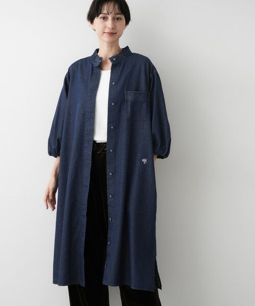 Dessin / デッサン ロング・マキシ丈ワンピース | 【洗える】60Zデニムワンピース | 詳細5