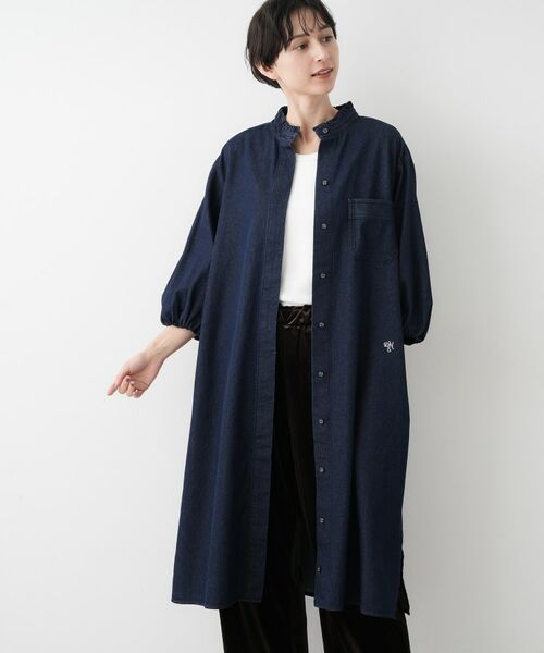 Dessin / デッサン ロング・マキシ丈ワンピース | 【洗える】60Zデニムワンピース | 詳細6