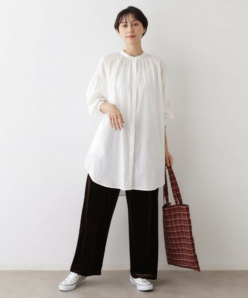 Dessin / デッサン チュニック | 【洗える】ラグランスリーブチュニックシャツ | 詳細2