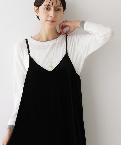 Dessin / デッサン ワンピース | 【前後2WAY/洗える】ベロアワンピース | 詳細1