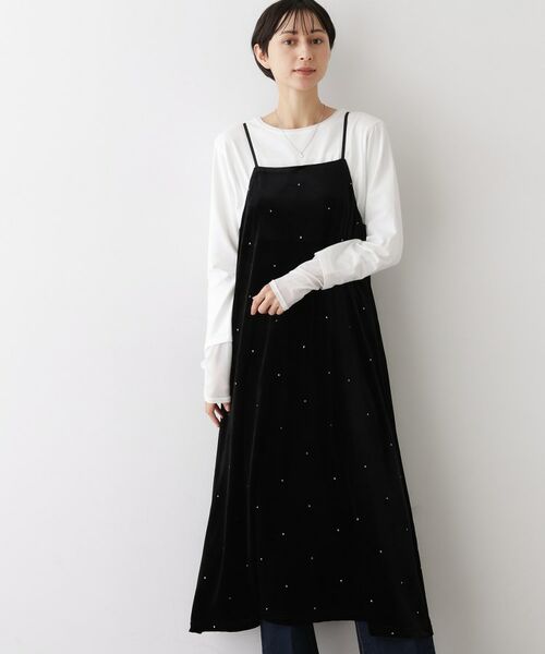 Dessin / デッサン ワンピース | 【前後2WAY/洗える】ベロアワンピース | 詳細17