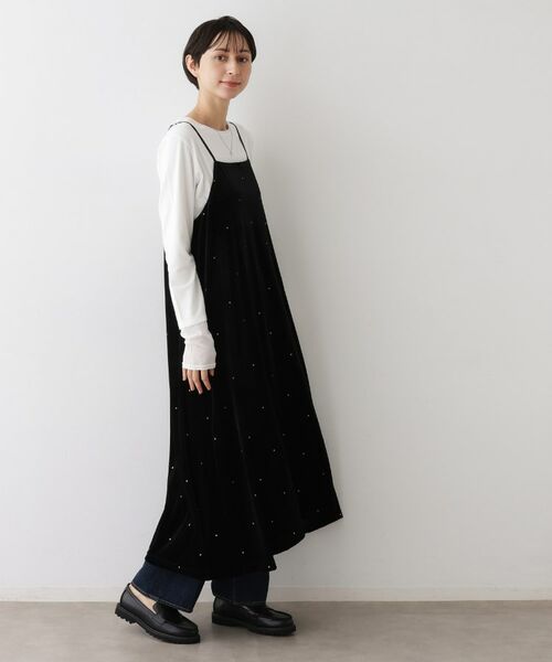 Dessin / デッサン ワンピース | 【前後2WAY/洗える】ベロアワンピース | 詳細18