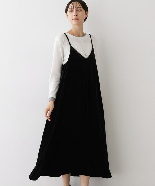 Dessin / デッサン ワンピース | 【前後2WAY/洗える】ベロアワンピース | 詳細2