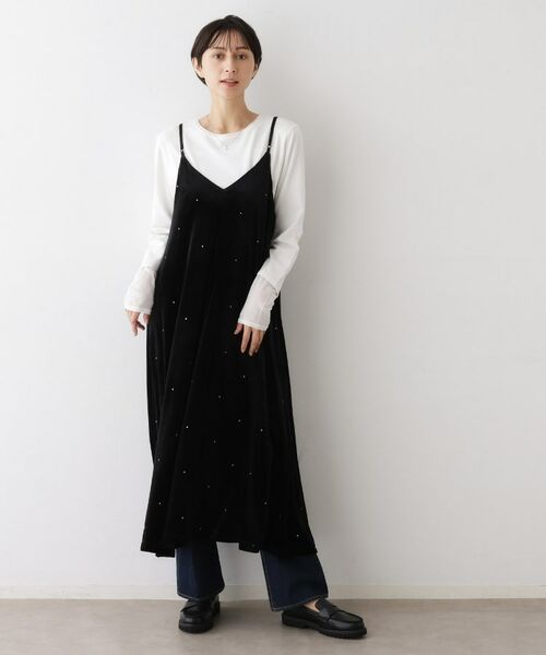 Dessin / デッサン ワンピース | 【前後2WAY/洗える】ベロアワンピース | 詳細20