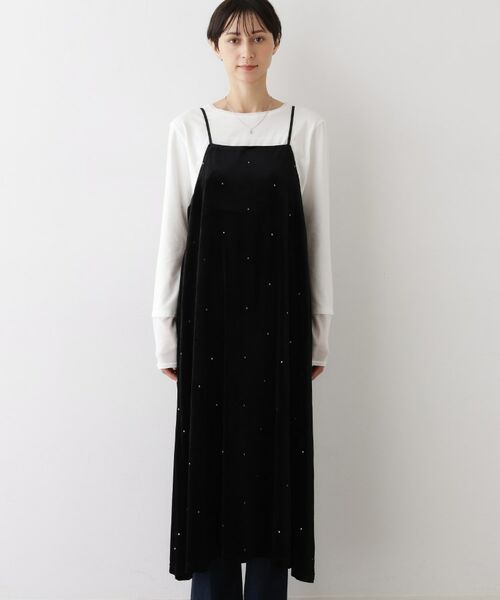 Dessin / デッサン ワンピース | 【前後2WAY/洗える】ベロアワンピース | 詳細22