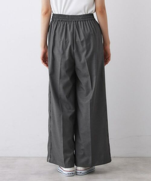 Dessin / デッサン パンツ | 【セットアップ可/ウエストゴム/洗える】サイドライン入りワイドパンツ | 詳細11