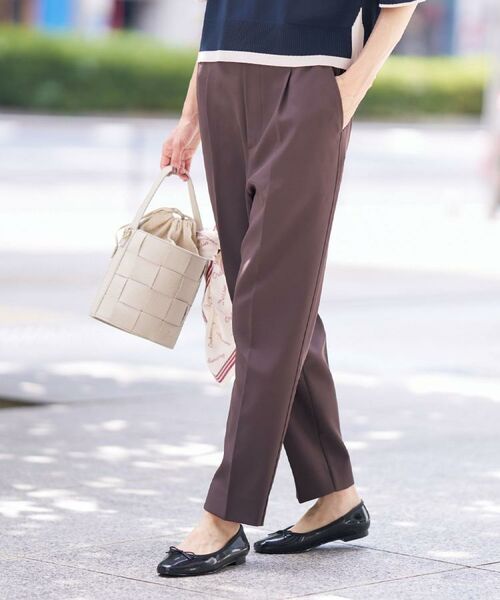 Dessin / デッサン パンツ | 【セットアップ可/洗える】スティックパンツ(ブラウン(044))