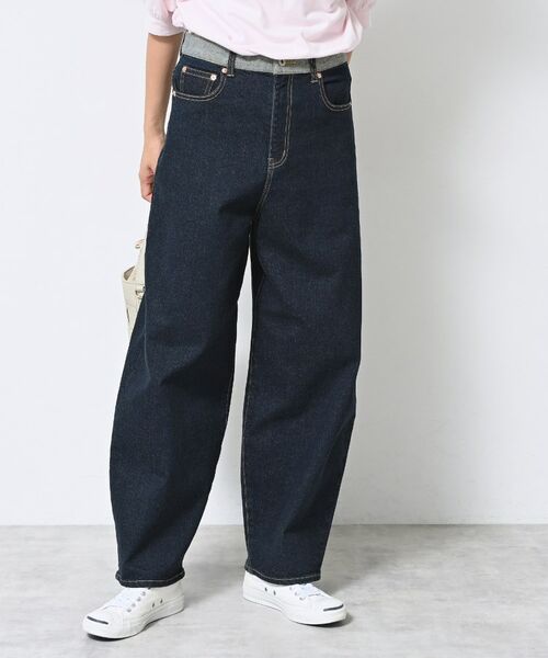 Dessin / デッサン デニムパンツ | 【洗える】デニムカーブパンツ(ネイビー(094))