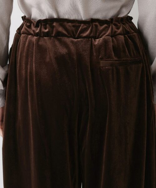 Dessin / デッサン パンツ | 【ウエストゴム/洗える】ベロアイージーパンツ | 詳細13
