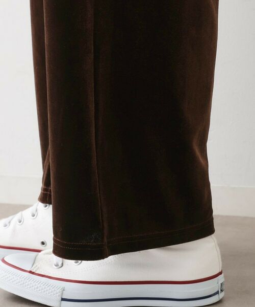 Dessin / デッサン パンツ | 【ウエストゴム/洗える】ベロアイージーパンツ | 詳細14