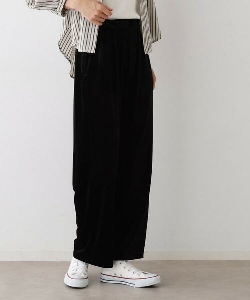 Dessin / デッサン パンツ | 【ウエストゴム/洗える】ベロアイージーパンツ | 詳細2