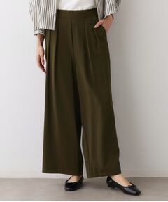 Dessin / デッサン パンツ | 【セットアップ可・洗える】ダブルタックワイドパンツ