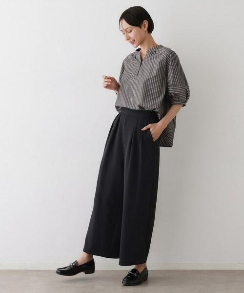 Dessin / デッサン パンツ | 【セットアップ可・洗える】ダブルタックワイドパンツ | 詳細11