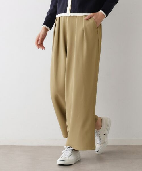 Dessin / デッサン パンツ | 【セットアップ可・洗える】ダブルタックワイドパンツ | 詳細5