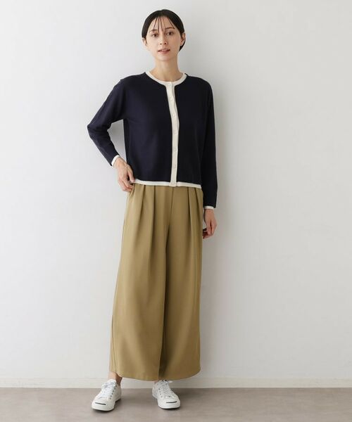 Dessin / デッサン パンツ | 【セットアップ可・洗える】ダブルタックワイドパンツ | 詳細6