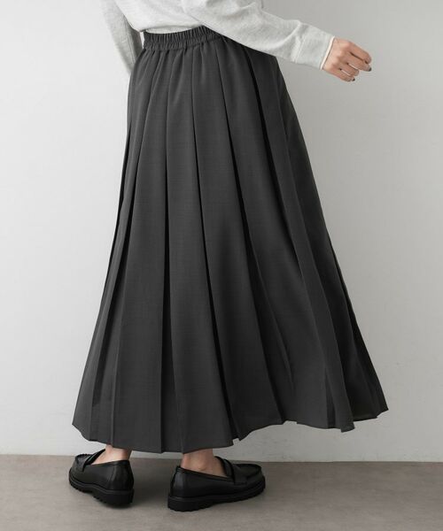 Dessin / デッサン ロング・マキシ丈スカート | 【洗える】ボックスプリーツスカート | 詳細10