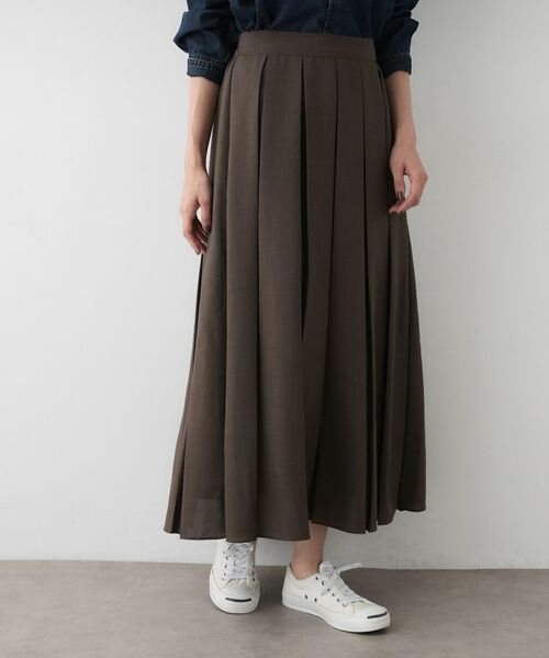 Dessin / デッサン ロング・マキシ丈スカート | 【洗える】ボックスプリーツスカート | 詳細5