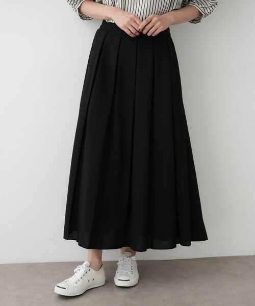 ★archivio カラーラインプリーツスカート ☆archivio カラーラインプリーツスカート NICOLE white（ニコル