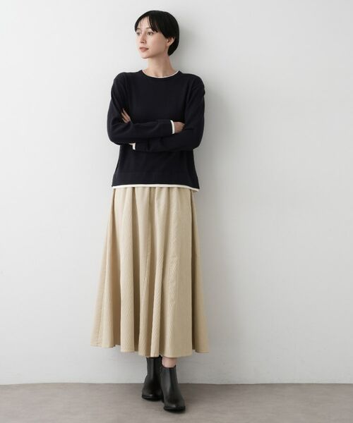Dessin / デッサン ロング・マキシ丈スカート | 【洗える】コーデュロイフレアスカート | 詳細6