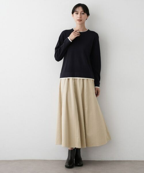 Dessin / デッサン ロング・マキシ丈スカート | 【洗える】コーデュロイフレアスカート | 詳細7