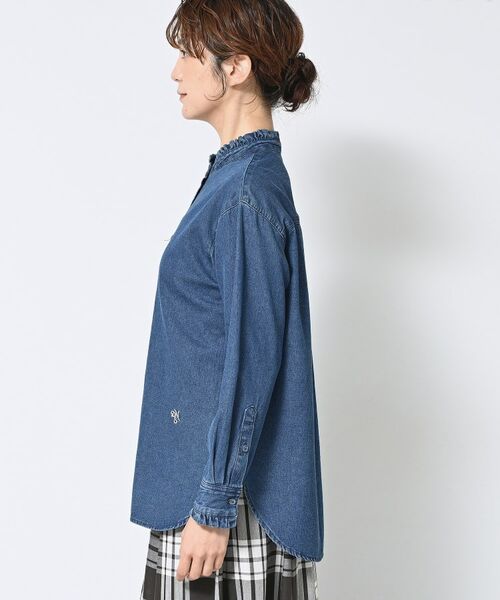 Dessin / デッサン シャツ・ブラウス | 【洗える】フリルデニムシャツ | 詳細10