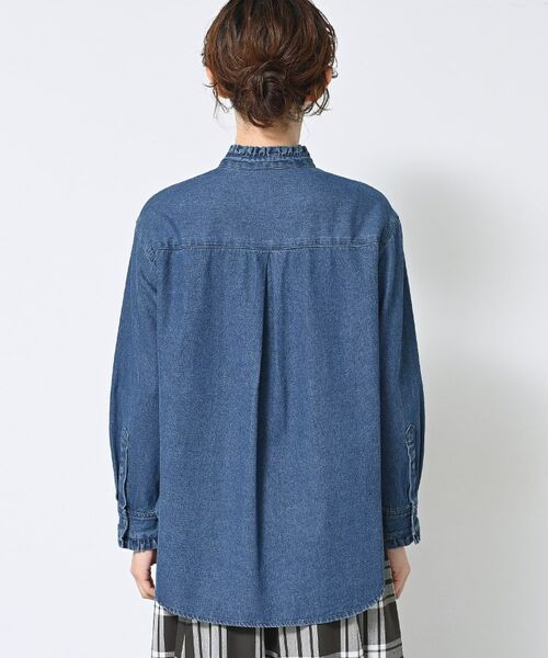 Dessin / デッサン シャツ・ブラウス | 【洗える】フリルデニムシャツ | 詳細11