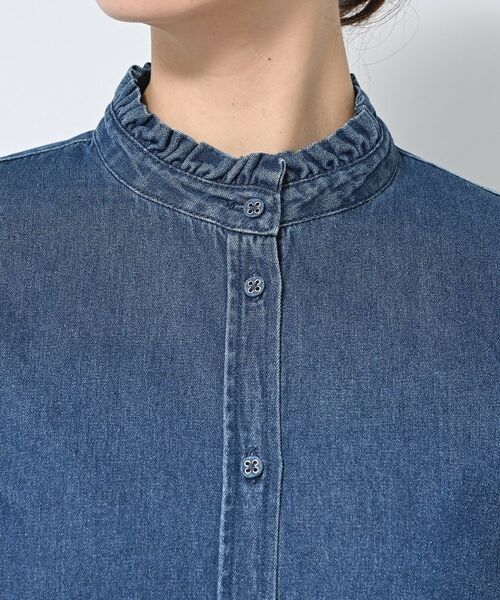 Dessin / デッサン シャツ・ブラウス | 【洗える】フリルデニムシャツ | 詳細12