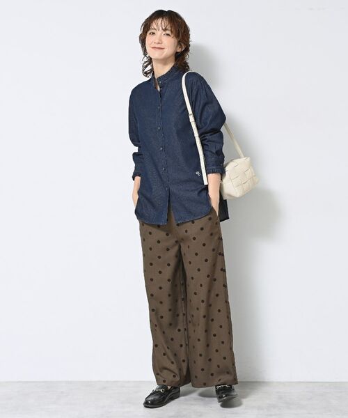 Dessin / デッサン シャツ・ブラウス | 【洗える】フリルデニムシャツ | 詳細2