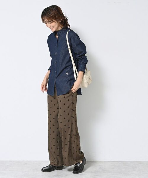 Dessin / デッサン シャツ・ブラウス | 【洗える】フリルデニムシャツ | 詳細3