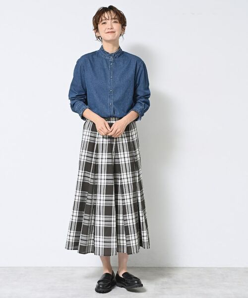 Dessin / デッサン シャツ・ブラウス | 【洗える】フリルデニムシャツ | 詳細7