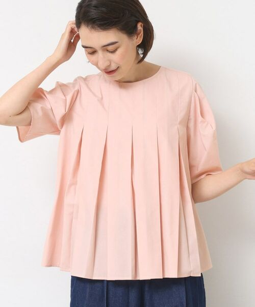Dessin / デッサン シャツ・ブラウス | 【洗える】タックデザインブラウス(ライトピンク(070))