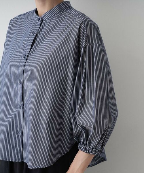 Dessin / デッサン シャツ・ブラウス | 【洗える】ストライプギャザー袖ブラウス | 詳細22