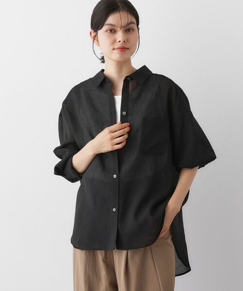 Dessin / デッサン シャツ・ブラウス | 【洗える】シアーシャツ | 詳細1