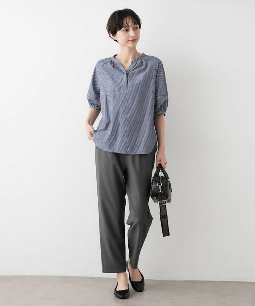 Dessin / デッサン シャツ・ブラウス | 【洗える/五分袖】ランタンスリーブスキッパーネックブラウス | 詳細11