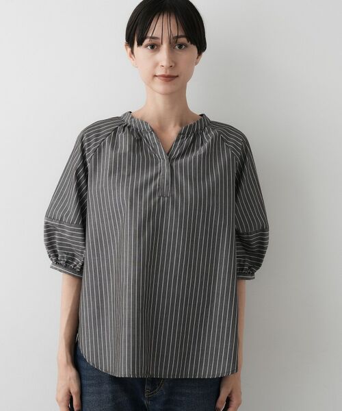 Dessin / デッサン シャツ・ブラウス | 【洗える/五分袖】ランタンスリーブスキッパーネックブラウス | 詳細17