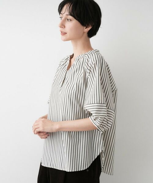 Dessin / デッサン シャツ・ブラウス | 【洗える/五分袖】ランタンスリーブスキッパーネックブラウス | 詳細6