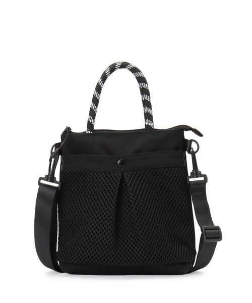 Dessin / デッサン ショルダーバッグ | メッシュポケットナイロン 2WAYバッグ(ブラック(019))