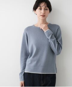 Dessin / デッサン ニット・セーター | 【ユニセックス/洗える】バイカラーニット