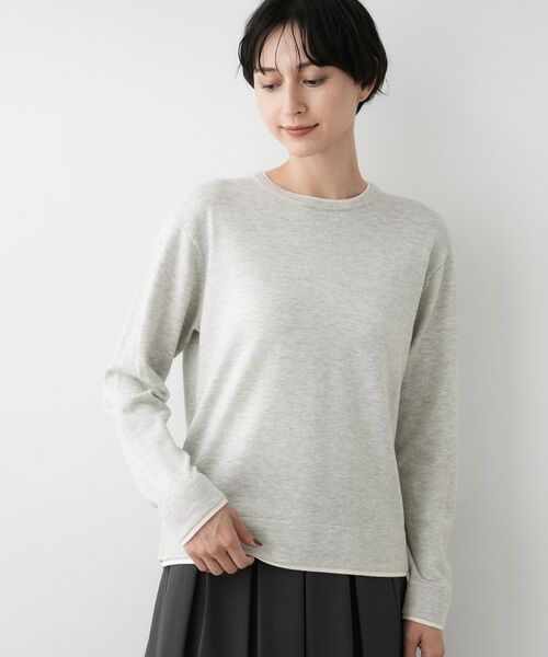 Dessin / デッサン ニット・セーター | 【ユニセックス/洗える】バイカラーニット | 詳細1