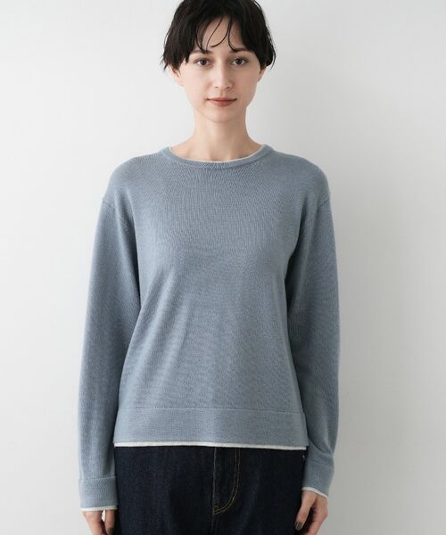 Dessin / デッサン ニット・セーター | 【ユニセックス/洗える】バイカラーニット | 詳細13