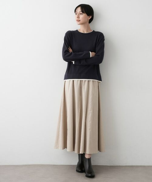 Dessin / デッサン ニット・セーター | 【ユニセックス/洗える】バイカラーニット | 詳細6