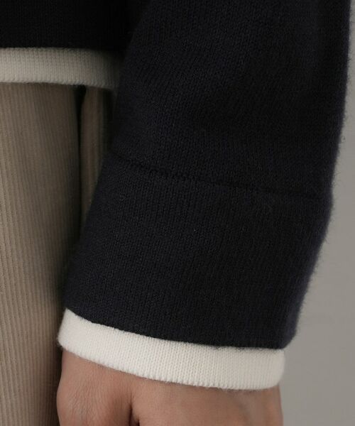 Dessin / デッサン ニット・セーター | 【ユニセックス/洗える】バイカラーニット | 詳細8