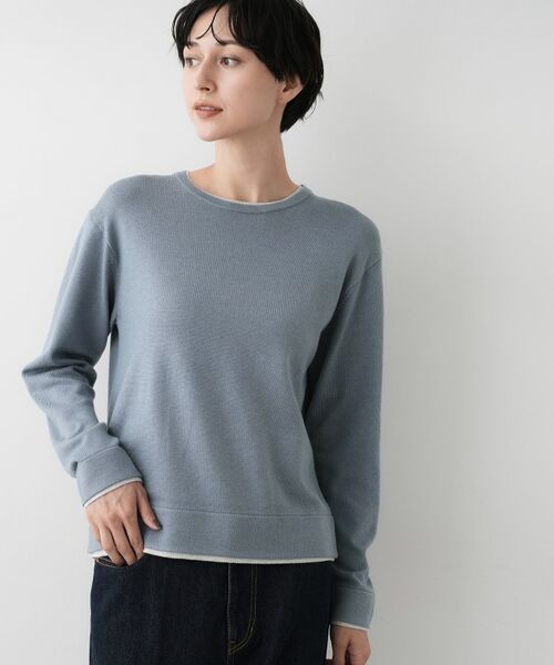 Dessin / デッサン ニット・セーター | 【ユニセックス/洗える】バイカラーニット | 詳細9