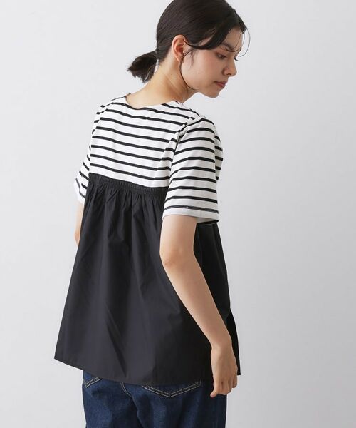 Dessin / デッサン カットソー | 【洗える】ビスチェ風ドッキングカットソー | 詳細2