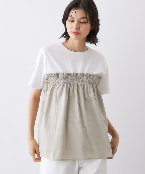 Dessin / デッサン カットソー | 【洗える】ビスチェ風ドッキングカットソー | 詳細5