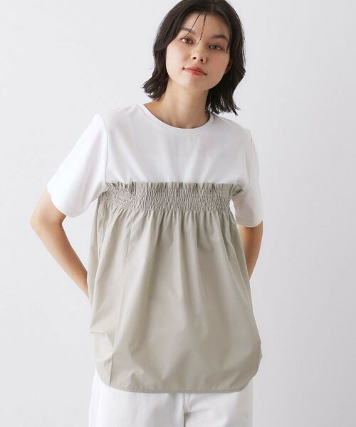 Dessin / デッサン カットソー | 【洗える】ビスチェ風ドッキングカットソー | 詳細6