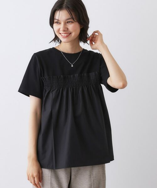 Dessin / デッサン カットソー | 【洗える】ビスチェ風ドッキングカットソー | 詳細9