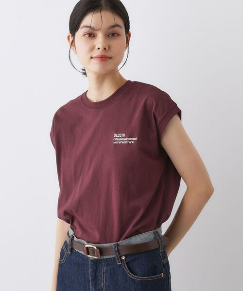 Dessin / デッサン カットソー | 【洗える】オーガニックコットンフレンチスリーブ | 詳細10