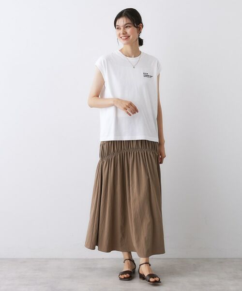 Dessin / デッサン カットソー | 【洗える】オーガニックコットンフレンチスリーブ | 詳細3