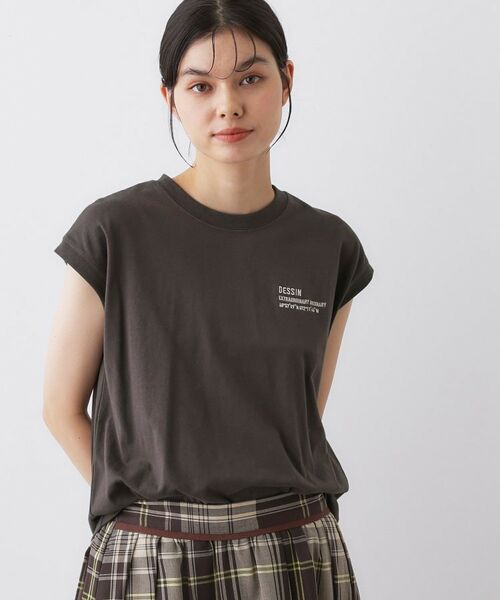 Dessin / デッサン カットソー | 【洗える】オーガニックコットンフレンチスリーブ | 詳細6